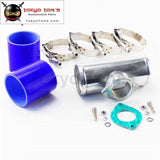 51Mm 2 Type-S/rs/rz Turbo Bov Flange Adapter Pipe + Silicone Hose Clamps Kit Red / Blue Black