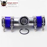 57Mm 2.25 Turbo Aluminum Flange Pipe+Silicone Hose Clamps For Ssqv Bov Black /blue / Red Piping