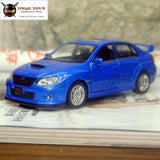 5Pcs/pack Wholesale Uni 1/36 Scale Pull Back Car Toys Japan Subaru Sti Diecast Metal Model Toy Blue