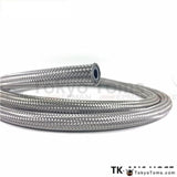 6 An An6 (8.73Mm Id) Braided Stainless Steel Rubber Fuel Line Oil Hose 1M 3.3Ft Tk-An6 Hose Cooler