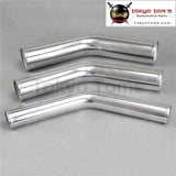 63mm 2.5" 2-1/2 Inch 45 Degree Aluminum Turbo Intercooler Pipe Piping Tubing Length 300mm