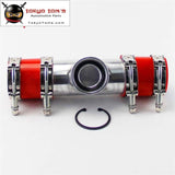 63Mm 2.5 Turbo Aluminum Flange Pipe For Ssqv Bov+Silicone Hose+Clamps Kit Blue / Red Black Piping