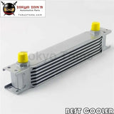 7 Row 8An Universal Engine Transmission Oil Cooler 3/4Unf16 An-8 Silver