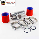 70Mm 2.75 Turbo Aluminum Flange Pipe+Silicone Hose Clamps For Ssqv Bov Black /blue / Red Piping