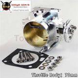 70Mm Intake Manifold Throttle Body Plate Assembly For K-Series K20 Engine Silver