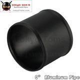 76Mm 3.0 Inch Aluminum Hose Adapter Tube Joiner Pipe Coupler Connector Black Piping