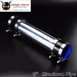 76mm 3" Aluminum Turbo Intercooler Pipe Piping Tubing + Silicon Hose + T Bolt Clamps Kits Black
