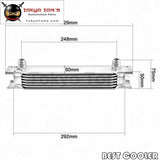 7Row An10 Universal Aluminum Engine Transmission 248Mm Oil Cooler British Type W/ Fittings Kit S