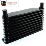 8-An 32Mm 10 Row Engine/transmission Racing Coated Aluminum Oil Cooler Black Oil Cooler