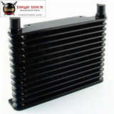 8-An 32Mm 10 Row Engine/transmission Racing Coated Aluminum Oil Cooler+Fitting Oil Cooler