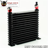 8-An-32Mm-15-Row-Engine-Transmission-Racing-Coated-Aluminum-Oil-Cooler-Fitting Oil Cooler