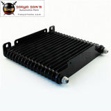 8-An 32mm 17 Row Engine/Transmission Racing Coated Aluminum Oil Cooler Black