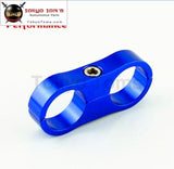 8Pcs An -10 An10 19Mm Blue Braided Hose Separator Clamp Fitting Adapter Bracket Black / Blue Red