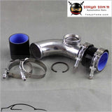 90 Degree 2.5 63Mm Ssqv Blow Off Valve Adapte Aluminum Pipe+ Silicone+Clamps Black Piping