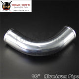 90 Degree 57Mm 2.25 Inch Aluminum Intercooler Intake Pipe Piping Tube Hose