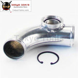 90 Degree 60Mm 2.36 Turbo Aluminum Flange Pipe For Ssqv/sqv Bov Blow Off Valve Piping