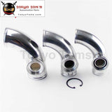90 Degree 60Mm 2.36 Turbo Aluminum Flange Pipe For Ssqv/sqv Bov Blow Off Valve Piping