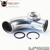 90 Degree 63Mm 2.5 Turbo Aluminum Flange Pipe For Ssqv/sqv Bov Blow Off Valve Piping