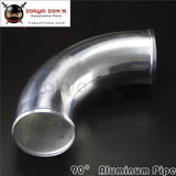 90 Degree 76mm 3" Inch Aluminum Intercooler Intake Pipe Piping Tube Hose
