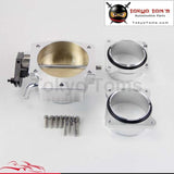 92Mm Throttle Body+ Mass Air Flow Sensor Maf End Intake Adapter For Chevy Ls1 Black / Silver