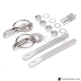Alloy Silver Bonnet Hood Pin Lock Kit - TokyoToms.com