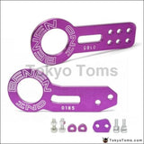 Anodized Universal Front+Rear Tow Hook Billet Aluminum Towing Kit For JDM Racing - TokyoToms.com