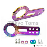 Anodized Universal Front+Rear Tow Hook Billet Aluminum Towing Kit For JDM Racing - TokyoToms.com