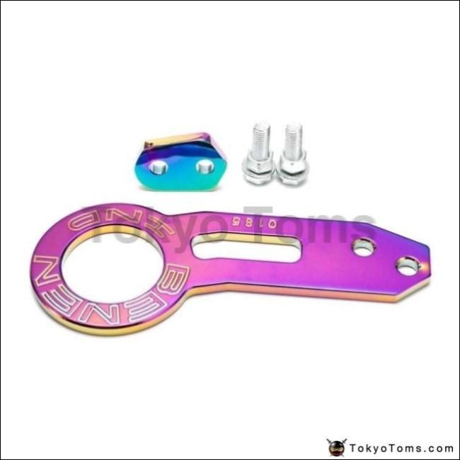 Anodized Universal Rear Tow Hook Billet Aluminum Towing Kit For Jdm Racing  EP-TH0185R