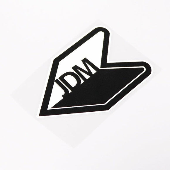 Black White JDM Wakaba Leaf Sticker - www.JDMNinja.com