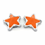 Clear LED Star Shape Side Marker Indicators - 24 volt Pair [TokyoToms.Com]