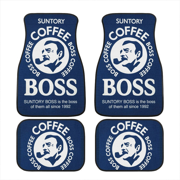 Custom Boss Coffee Navy Floor Mats [TokyoToms.Com]
