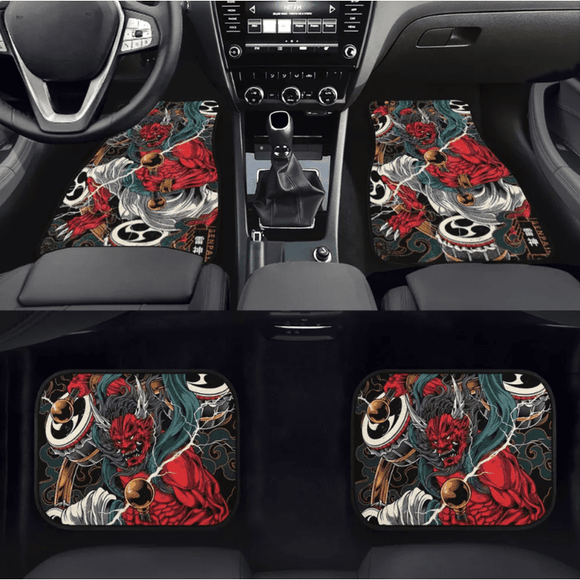 Uchiha Symbol Car Floor Mats Custom Anime Naruto Car Accessories |  craft-ivf.com