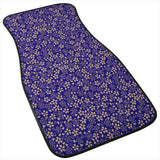 Custom Japanese Blue Cherry Gold Blossom Floor Mats [TokyoToms.Com]