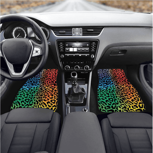 Custom Rainbow Leopard Floor Mats [TokyoToms.Com]