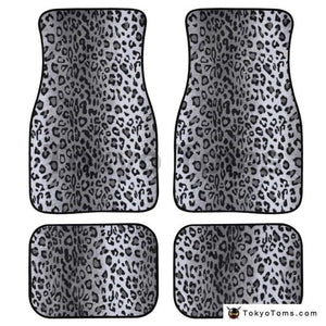 Custom Universal Leopard Floor Mats - White Leopard [TokyoToms.Com]