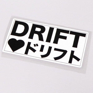 DRIFT HEART Japanese Sticker - www.JDMNinja.com