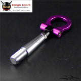 Front Rear Folding Racing Tow Hook Ring For Mitsubishi Lancer EVO Ex 08-11 Purple - TokyoToms.com