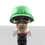 Green Helmet Skull Gear Shifter [TokyoToms.com]