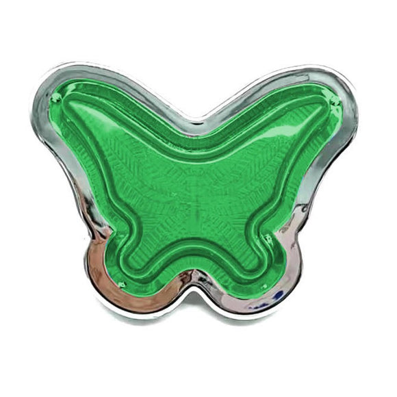Green LED Butterfly Shape Side Marker Indicators Pair [TokyoToms.Com]
