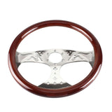 15" (350mm) Classic Sexy Girl Style Wood Steering Wheel  (Brown)