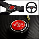 Red Honda Mugen Style Aftermarket Horn Button 