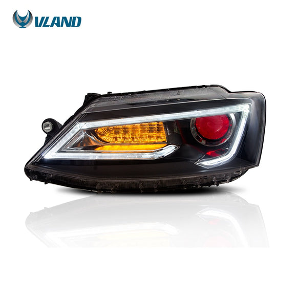 Vland 2PCS Car Light Led Headlight For Jetta Headlight 2011 2012 2013 2014 Demon Eyes Head lamp