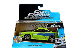 JADA 1/32 Scale Car Model Toys The Fast & the Furious Brian's 1995 Mitsubishi Eclipse Diecast Metal Car Model Toy For Gift/Kids