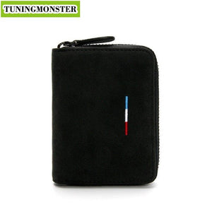 High Quality Car Sports Fur Suede Leather Men Women Credit Card Holder Change Money Purse Wallet Key case Italy Germany France 