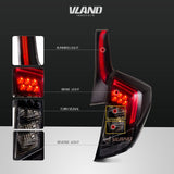 Vland Car Tail Light For Fit/Jazz Led Taillight 2014-2017 Rear Lamp With DRL+Reverse+Brake Car Light Assembly - Tokyo Tom's