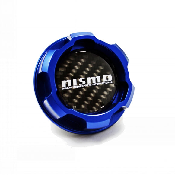 Carbon fiber Nismo Blue Aluminum ENGINE Oil Cap 