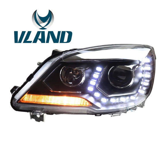 Vland Factory Car Accessories Head Lamp for Haval H6 2011-2014 LED Head Light with DRL H7 Xenon Lamp Light