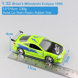 1:32 Scale jada Brian's Mitsubishi Eclipse Turbo 1995 FAST and FURIOUS metal diecast models racing cars toys for baby boys gifts