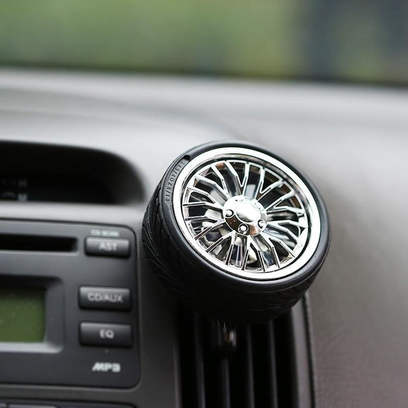 Spin Fashion Wheel Rim Tire Rubber Clip Car Truck Air Freshener Decoration Solid Perfume (Plastic Made)
