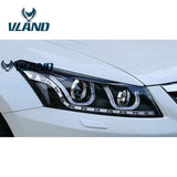 Vland Factory Car Accessories Head Lamp for Honda Accord 2008-2013 LED Head Light with Xenon Plug and Play Design